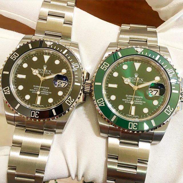 Rolex Submariner Ref. 116610LN & 116610LV, (c) Instagram @jeweler_in_paradise