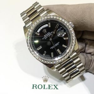 Rolex Day-Date 40 Ref. 228349RBR - Schwarzes Diamantzifferblatt