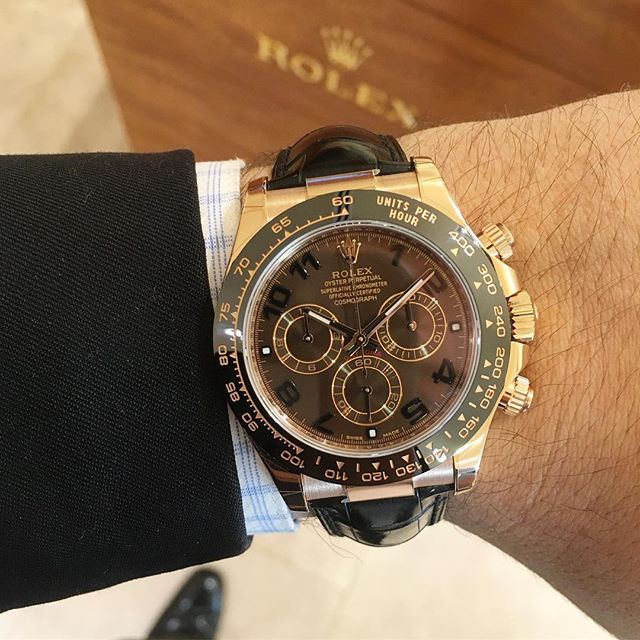 Rolex Daytona Ref. 116515LN, (c) Instagram @jeweler_in_paradise