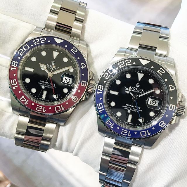 Rolex GMT-Master II Ref. 116719BLRO & 116710BLNR, (c) Instagram @jeweler_in_paradise